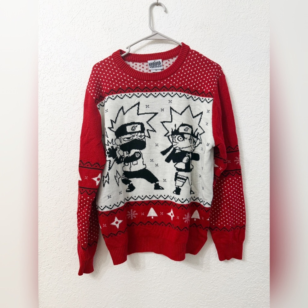 Naruto Shippuden Holiday Sweater Size Medium